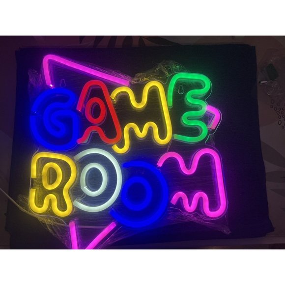 Gamerneon Game Room Large Neon Signs 13.2"x14" Colorful LED Neon Lights for Wall - Picture 5 of 8